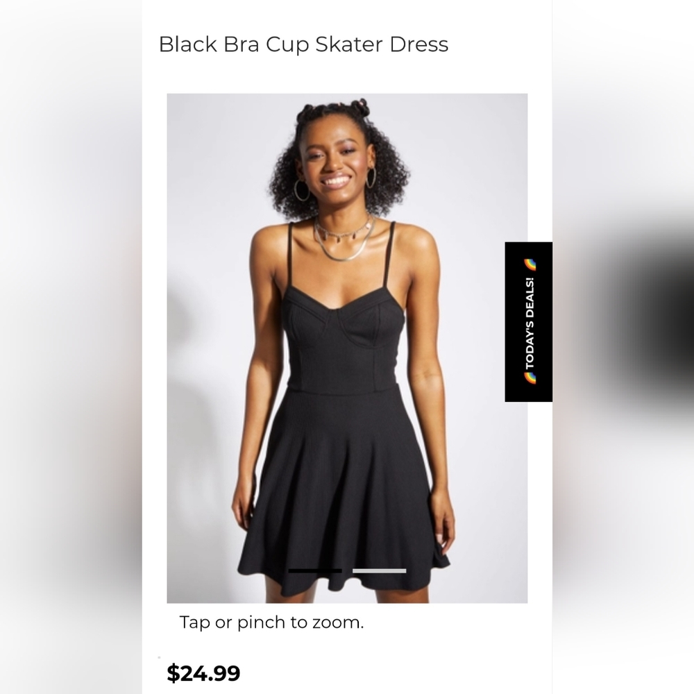 Rue 21  Black Bra cup skater dress